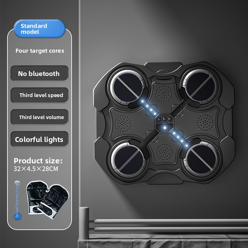 Wall-Mounted Boxing Target with Bluetooth Music – Interactive Training Pad for Home Gym