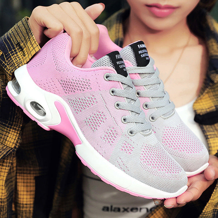 Women's Breathable Mesh Running Shoes with Air Cushion