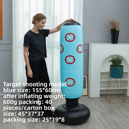 Self-Righting Inflatable Punching Bag – Freestanding Home Boxing Training Column