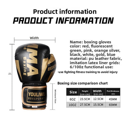 Boxing Gloves – Thickened Protection for Adults & Kids | 6oz & 10oz