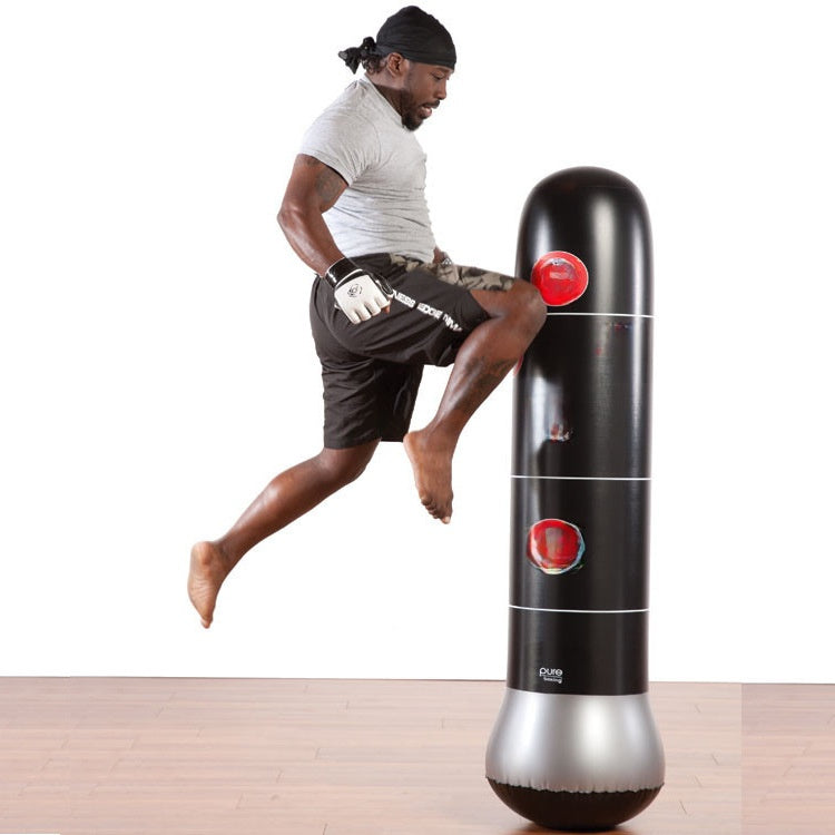 Thickened Inflatable Boxing Column – Freestanding Punching Bag for Home Fitness