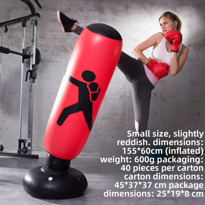 Self-Righting Inflatable Punching Bag – Freestanding Home Boxing Training Column