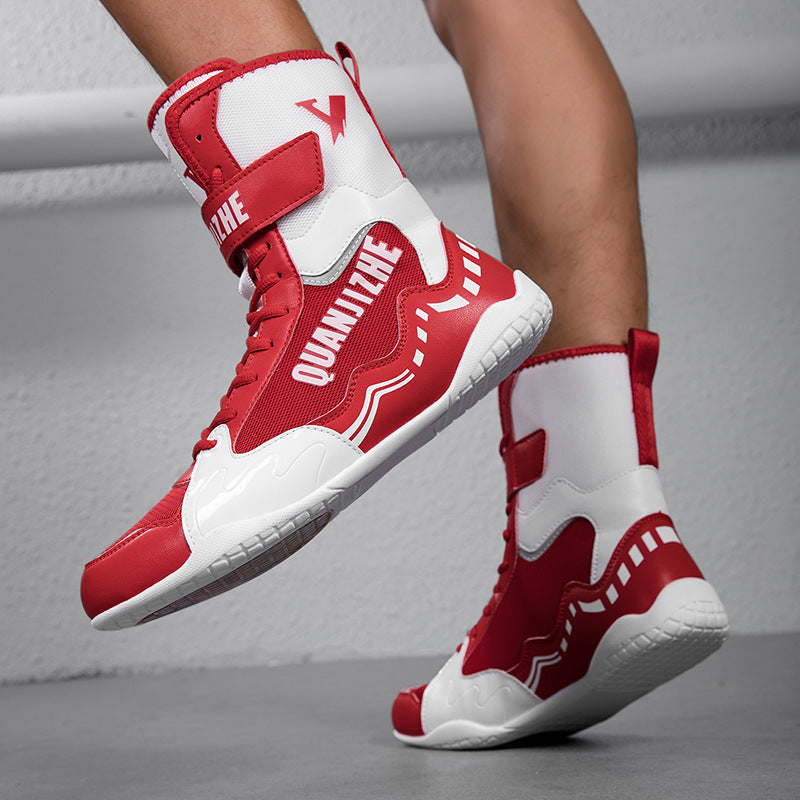 Professional Wrestling & Boxing Training Shoes – Non-Slip Breathable Combat Sports Footwear