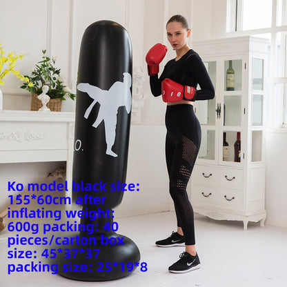 Self-Righting Inflatable Punching Bag – Freestanding Home Boxing Training Column