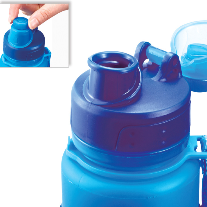 Foldable Silicone Sports Water Bottle Large Capacity