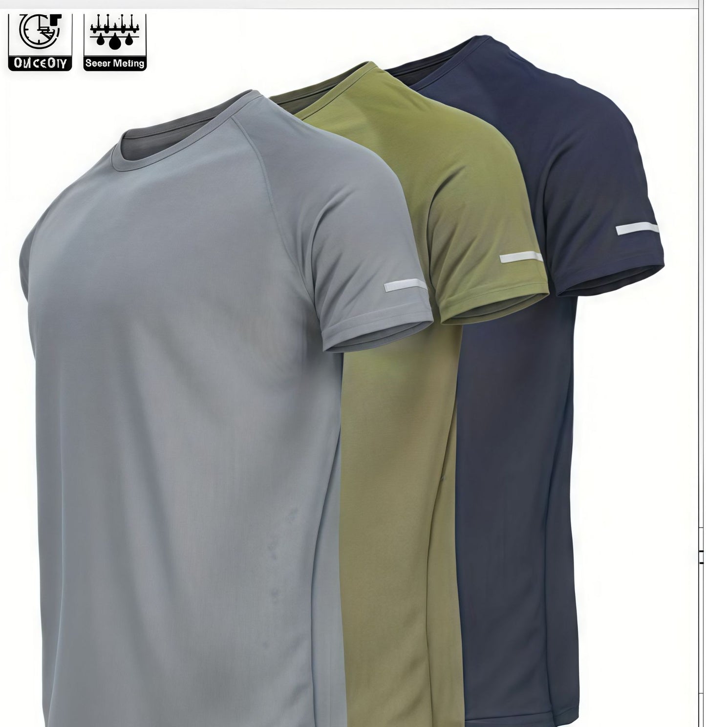 Men's Slim-Fit Quick-Dry Training T-Shirt