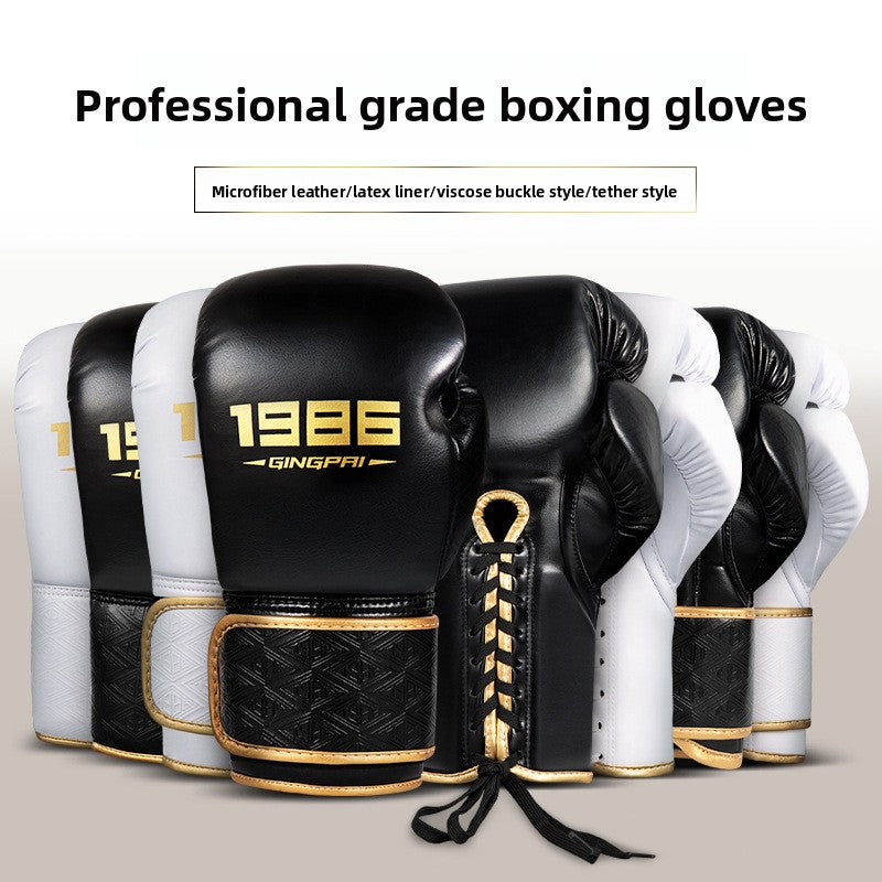 Premium Boxing Gloves – Super Fiber & Latex Adult Professional Training Equipment | 8oz to 14oz