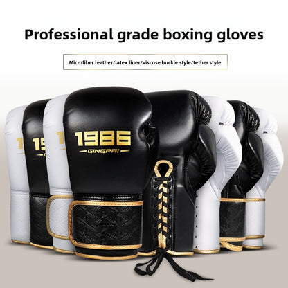 Premium Boxing Gloves – Super Fiber & Latex Adult Professional Training Equipment | 8oz to 14oz